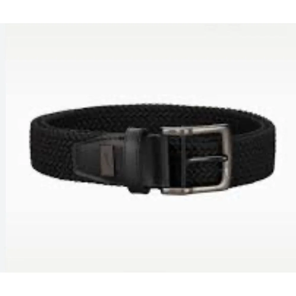 Nike Golf MEN'S Stretch Woven Belt BLACK Sz L 38-40 NEW Casual Sport Preppy
